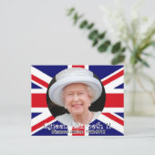 Queen Elizabeth Diamond Jubilee briefkaart (Staand voorkant)