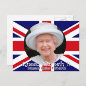 Queen Elizabeth Diamond Jubilee briefkaart (Voorkant / Achterkant)