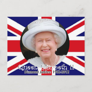 Queen Elizabeth Diamond Jubilee briefkaart
