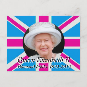 Queen Elizabeth Diamond Jubilee briefkaart