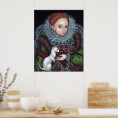 Queen Elizabeth en een Ermine Art Print tudor (Keuken)