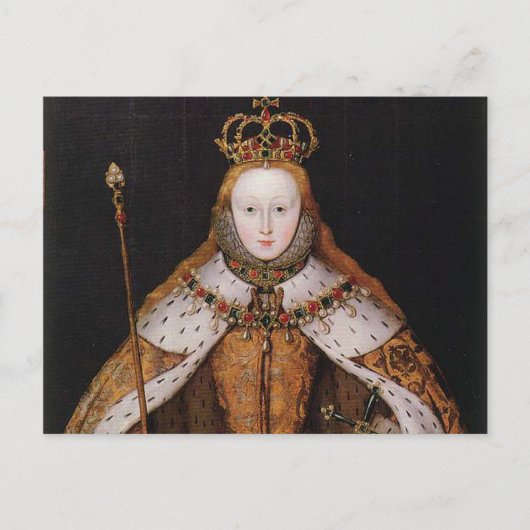 Queen Elizabeth I Briefkaart (Voorkant)