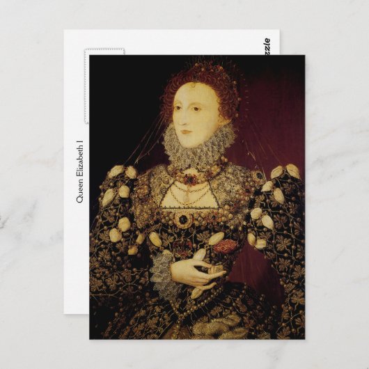 Queen Elizabeth I Briefkaart (Voorkant / Achterkant)