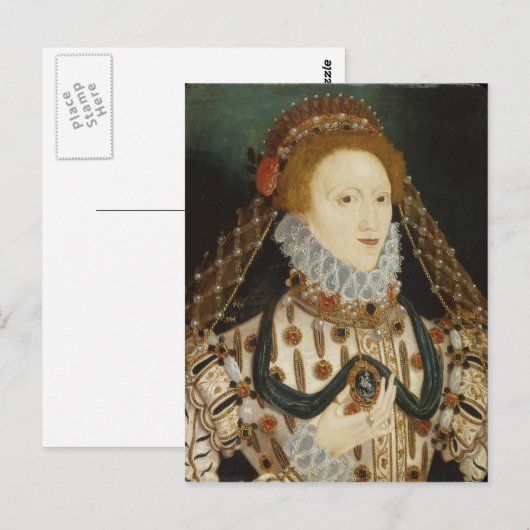 Queen Elizabeth I Briefkaart (Voorkant / Achterkant)