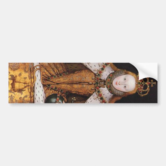 Queen Elizabeth I Bumpersticker (Voorkant)