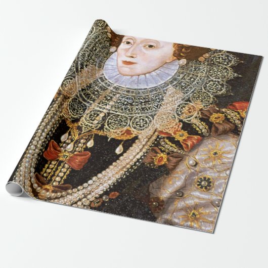 Queen Elizabeth I Cadeaupapier (Uitgerold)