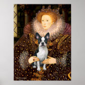 Queen Elizabeth I & Her Boston Terrier Poster (Voorkant)