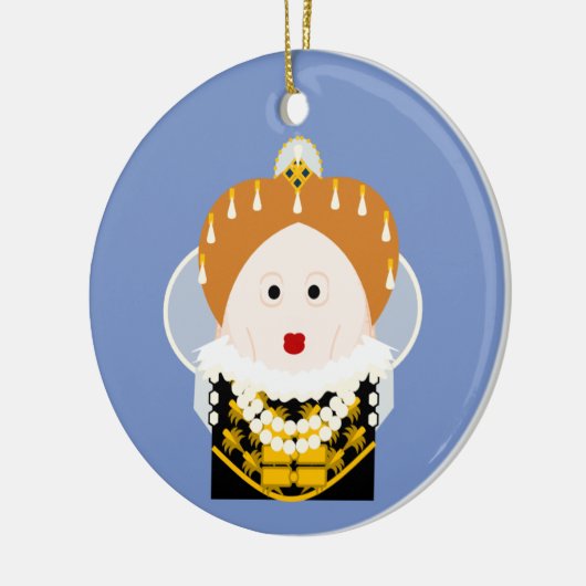 Queen Elizabeth I Keramisch Ornament (Links)