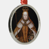 Queen Elizabeth I Metalen Ornament (Rechts)