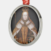 Queen Elizabeth I Metalen Ornament (Links)