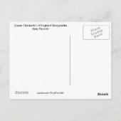 Queen Elizabeth I of England Matryoshka Briefkaart (Achterkant)