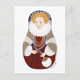 Queen Elizabeth I of England Matryoshka Briefkaart