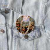 Queen Elizabeth I Ronde Button 7,6 Cm (In situ)