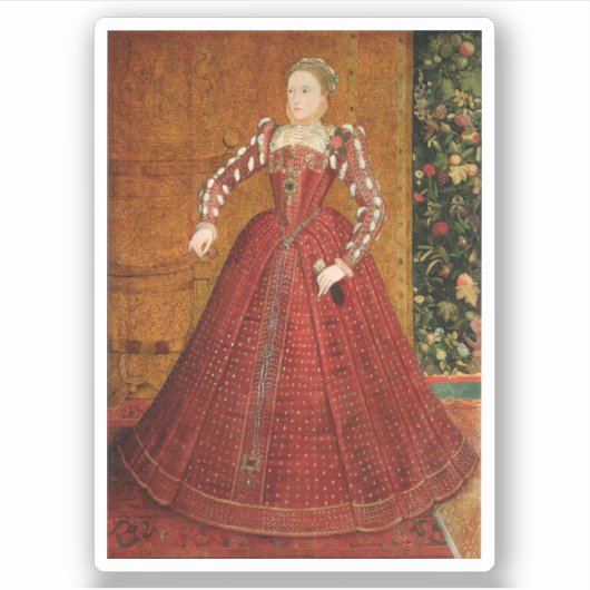Queen Elizabeth I Sticker (Voorkant)