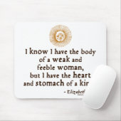 Queen Elizabeth I Tilbury Quote Muismat (Met muis)