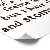 Queen Elizabeth I Tilbury Quote Poster (Hoek)