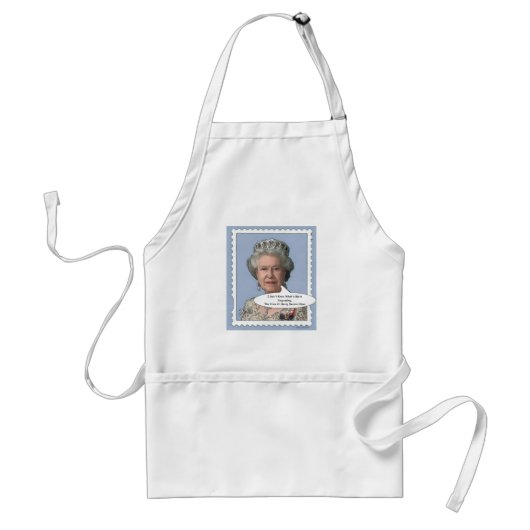 Queen Elizabeth II Comedy Apron Standaard Schort (Voorkant)