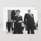 Queen Elizabeth II en Sir Walter Jackson Cooper Briefkaart (Voorkant / Achterkant)