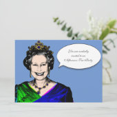 Queen Elizabeth II ı Tea Party Invitation Kaart (Staand voorkant)