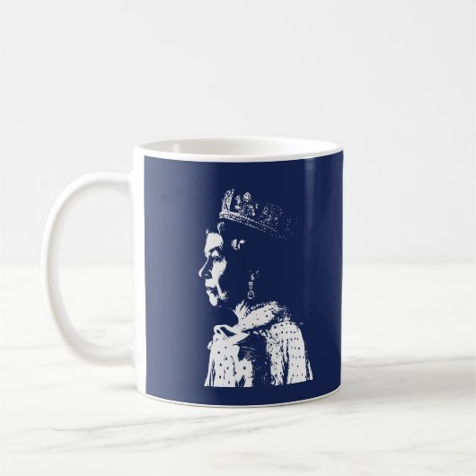 Queen Elizabeth II in Loving Memory 1926-2022 Unit Koffiemok (Links)