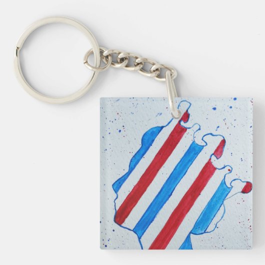 Queen Elizabeth II Jubilee Platinum England Vereni Sleutelhanger (voorkant)