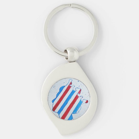 Queen Elizabeth II Jubilee Platinum England Vereni Sleutelhanger (Voorkant)