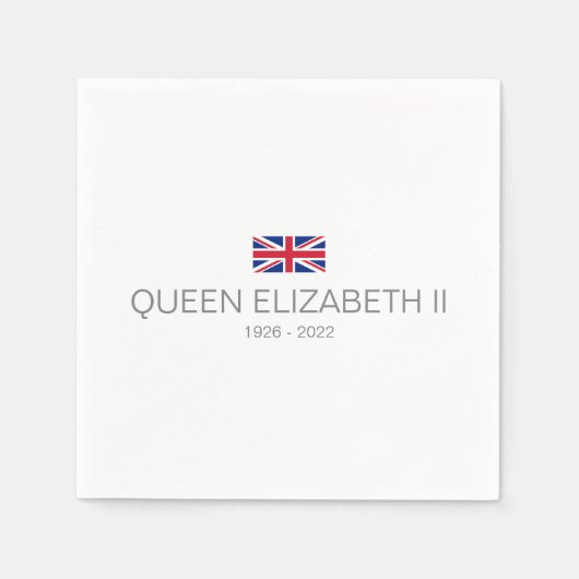 Queen Elizabeth II Paper Napkin Servet (Voorkant)