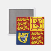 Queen Elizabeth II Royal Standard Magnet (Voorkant / Achterkant)