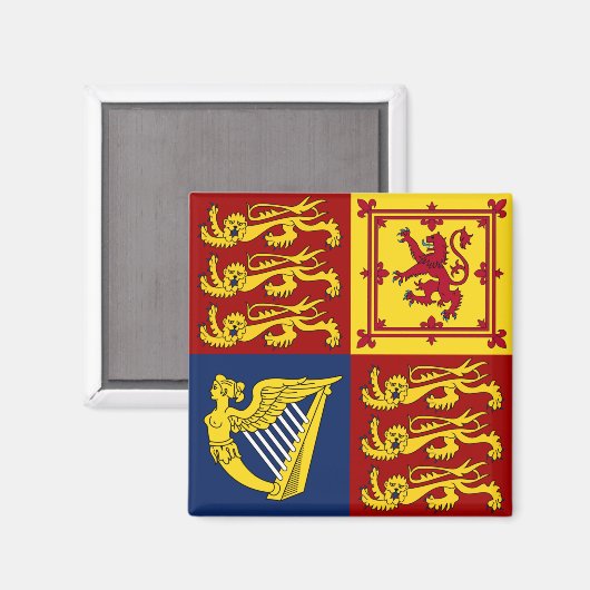 Queen Elizabeth II Royal Standard Magnet (Voorkant / Achterkant)