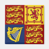 Queen Elizabeth II Royal Standard Magnet (Voorkant)