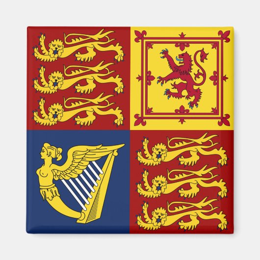 Queen Elizabeth II Royal Standard Magnet (Voorkant)