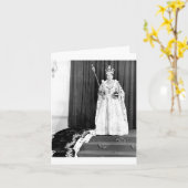 Queen Elizabeth II Wearing Her Coronation Kaart (Gele Bloem)