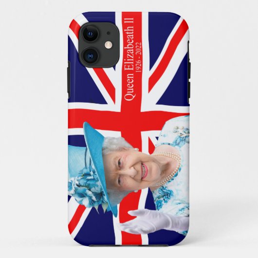 Queen Elizabeth ll iPhone Case (Achterkant)