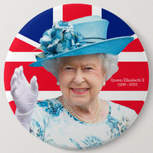Queen Elizabeth ll Ronde Button 6,0 Cm