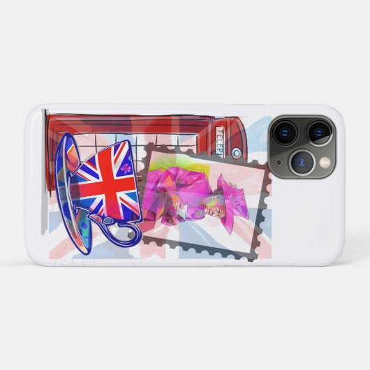 Queen Elizabeth- London Tourist Big Ben Case-Mate iPhone Case (Achterkant (horizontaal))