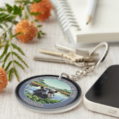 Queen Elizabeth National Park Uganda Sleutelhanger (Voorkant Rechts)