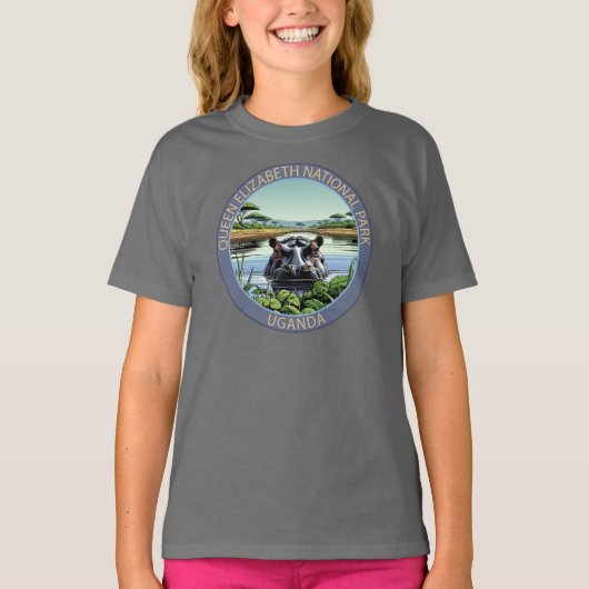 Queen Elizabeth National Park Uganda T-shirt (Voorkant)