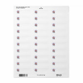 QUEEN ELIZABETH POCKET BEAGLE BEING CUTE INDIGO ETIKET (Full Sheet)