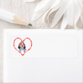 QUEEN ELIZABETH POCKET BEAGLE HEART ETIKET (Insitu)