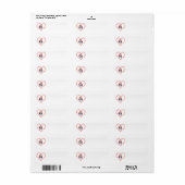 QUEEN ELIZABETH POCKET BEAGLE HEART ETIKET (Full Sheet)