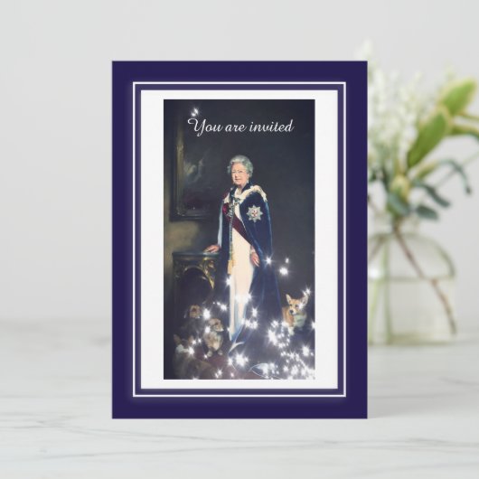 Queen Elizabeth Portrait Kaart (Staand voorkant)