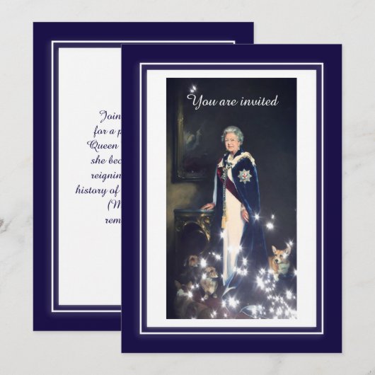 Queen Elizabeth Portrait Kaart (Voorkant / Achterkant)