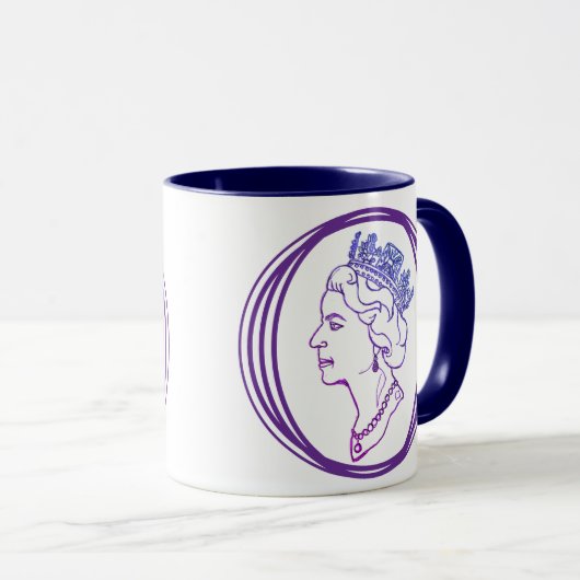 Queen Elizabeth Profile Mok (Voorkant rechts)