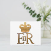 Queen Elizabeth Royal Crown Feestdagenkaart (Staand voorkant)