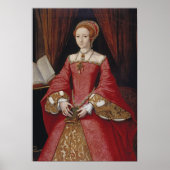 Queen Elizabeth The First Portret Print (Voorkant)