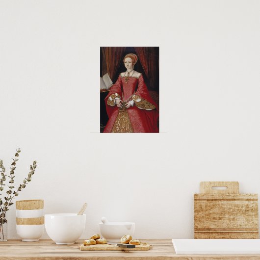 Queen Elizabeth The First Portret Print (Keuken)