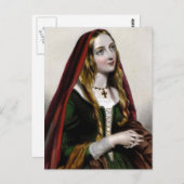 Queen Elizabeth Woodville Briefkaart (Voorkant / Achterkant)