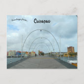 Queen Emma Bridge Willemstad Curaçao Briefkaart (Voorkant)