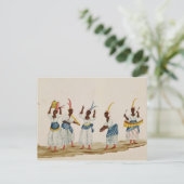 Queen en haar Suite Briefkaart (Staand voorkant)