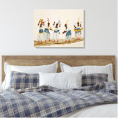 Queen en haar Suite Canvas Afdruk (Insitu (Slaapkamer))